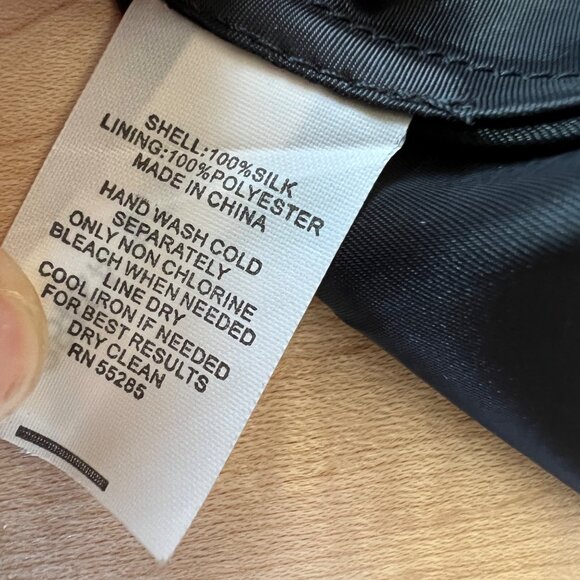 Express Womens Halter Neck Silk Black Gold Party Night Out Dress Size 6 - Picture 11 of 13